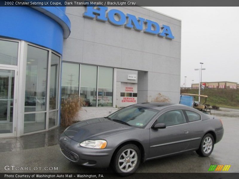 Dark Titanium Metallic / Black/Light Gray 2002 Chrysler Sebring LX Coupe