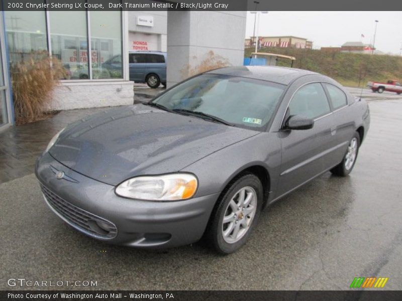 Dark Titanium Metallic / Black/Light Gray 2002 Chrysler Sebring LX Coupe