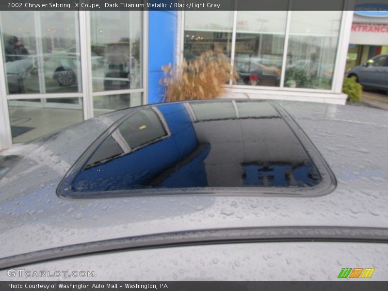 Dark Titanium Metallic / Black/Light Gray 2002 Chrysler Sebring LX Coupe