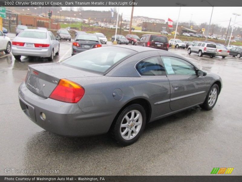 Dark Titanium Metallic / Black/Light Gray 2002 Chrysler Sebring LX Coupe