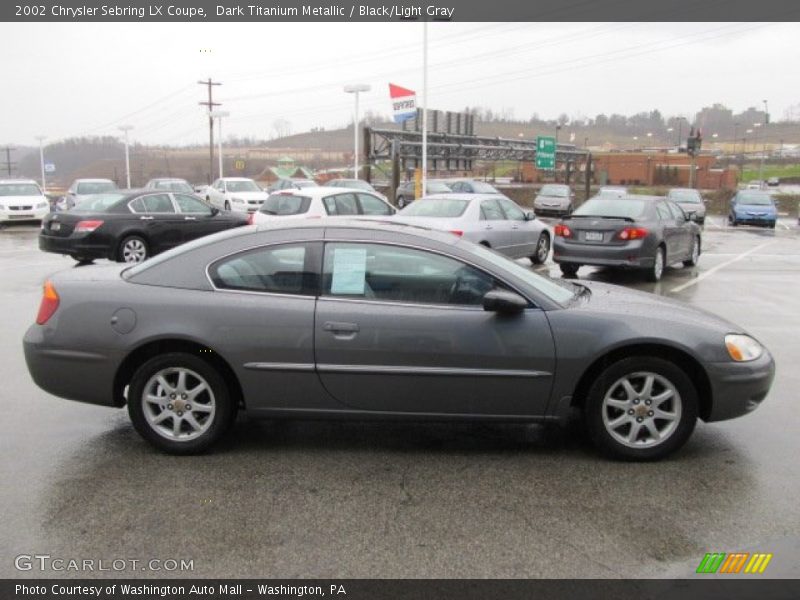 Dark Titanium Metallic / Black/Light Gray 2002 Chrysler Sebring LX Coupe