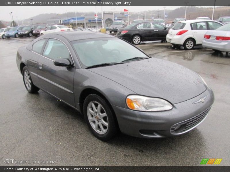 Dark Titanium Metallic / Black/Light Gray 2002 Chrysler Sebring LX Coupe