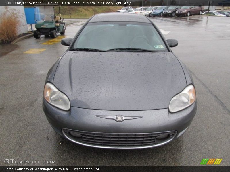 Dark Titanium Metallic / Black/Light Gray 2002 Chrysler Sebring LX Coupe