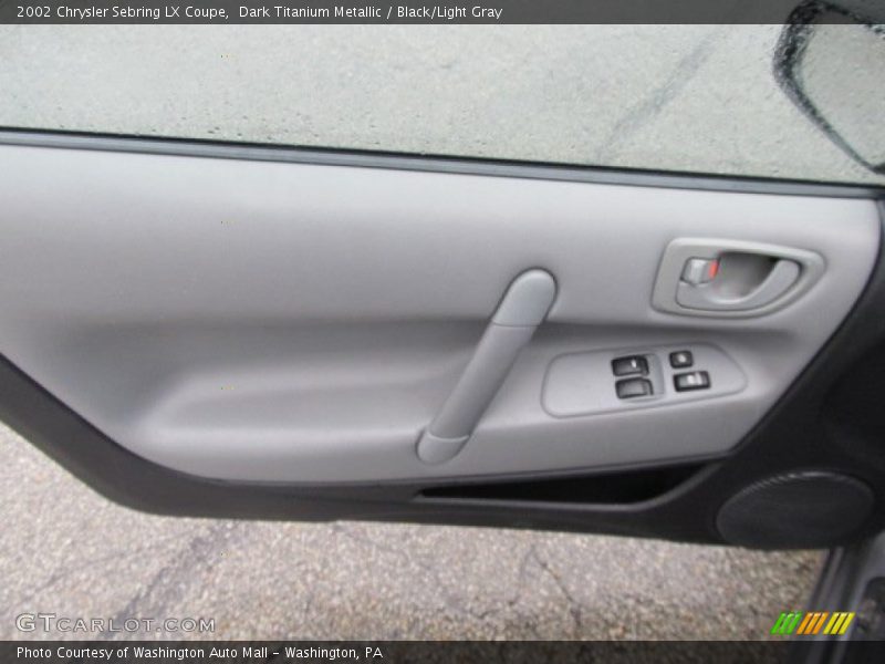 Dark Titanium Metallic / Black/Light Gray 2002 Chrysler Sebring LX Coupe