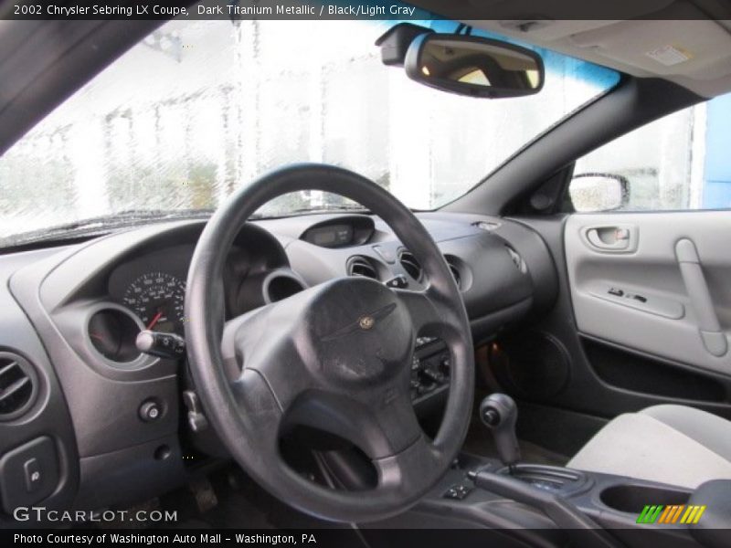 Dark Titanium Metallic / Black/Light Gray 2002 Chrysler Sebring LX Coupe