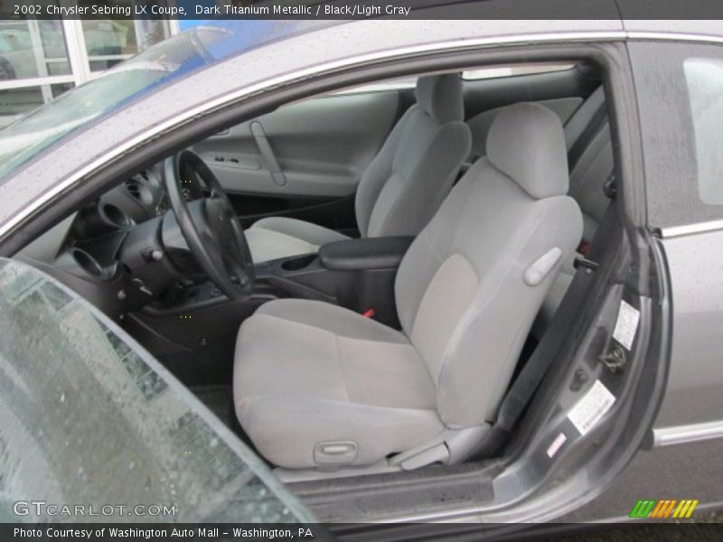 Dark Titanium Metallic / Black/Light Gray 2002 Chrysler Sebring LX Coupe