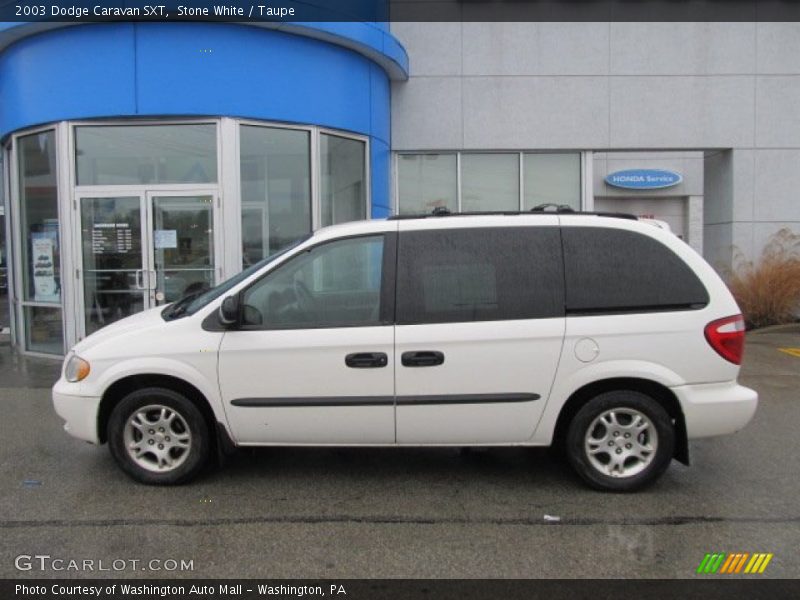 Stone White / Taupe 2003 Dodge Caravan SXT
