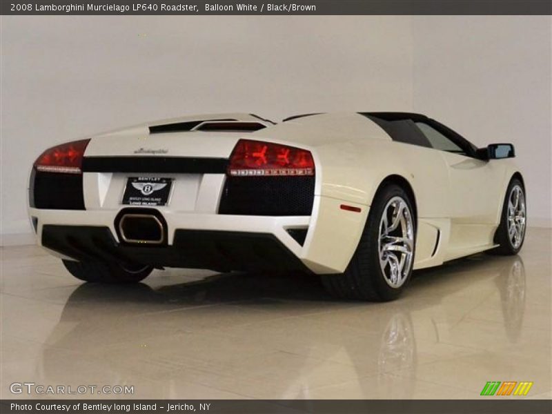 Balloon White / Black/Brown 2008 Lamborghini Murcielago LP640 Roadster