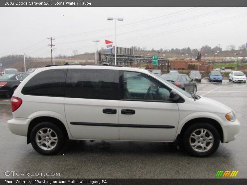 Stone White / Taupe 2003 Dodge Caravan SXT