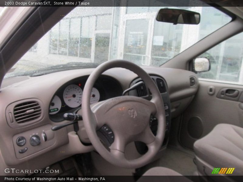 Stone White / Taupe 2003 Dodge Caravan SXT