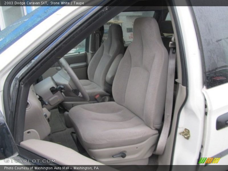 Stone White / Taupe 2003 Dodge Caravan SXT