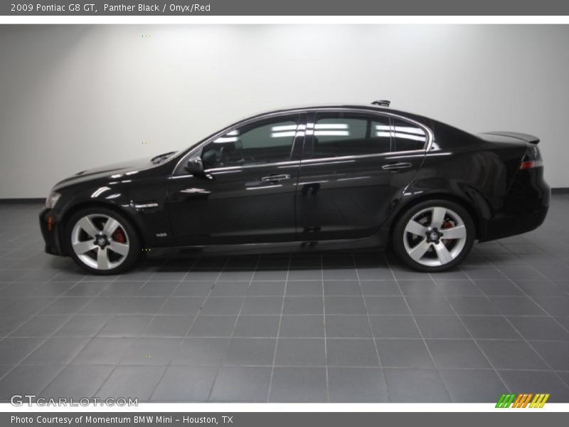 Panther Black / Onyx/Red 2009 Pontiac G8 GT