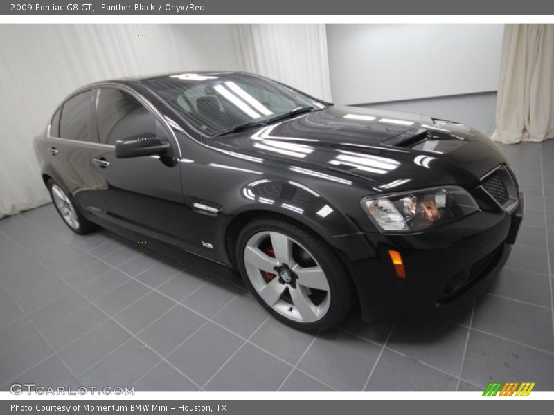 Panther Black / Onyx/Red 2009 Pontiac G8 GT