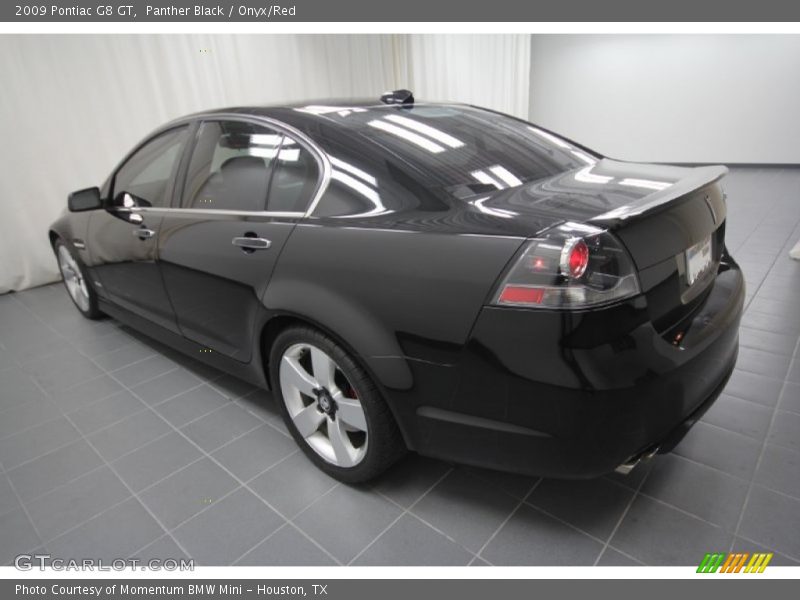 Panther Black / Onyx/Red 2009 Pontiac G8 GT