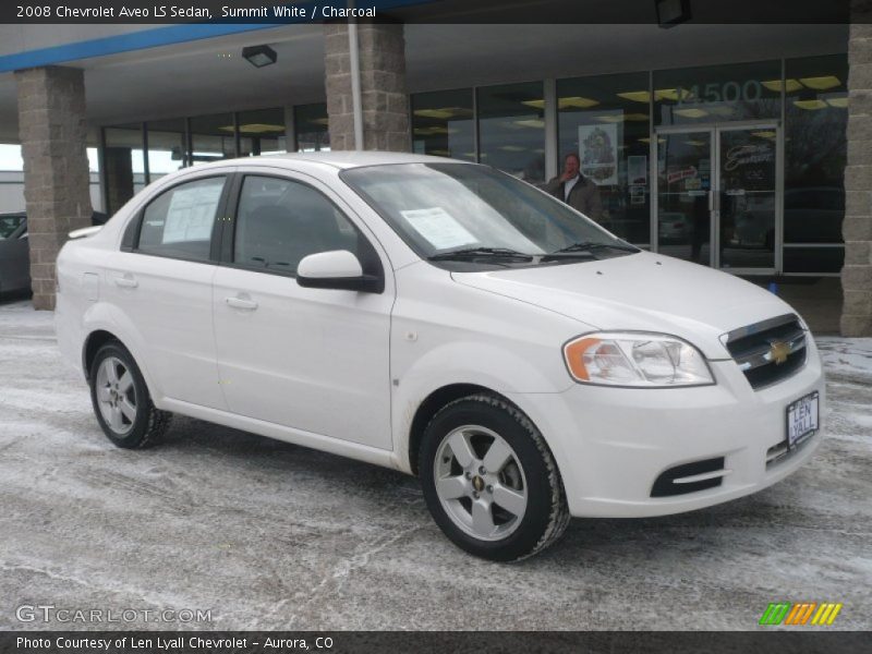 Summit White / Charcoal 2008 Chevrolet Aveo LS Sedan