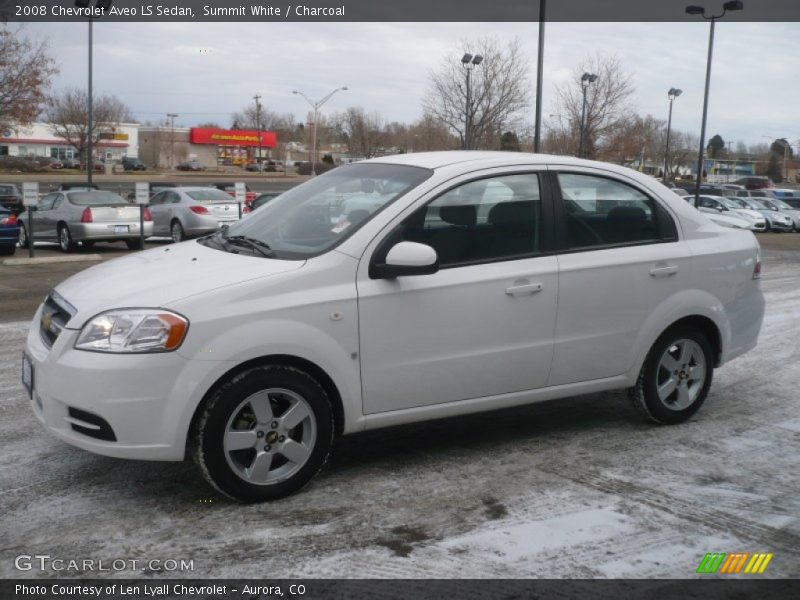 Summit White / Charcoal 2008 Chevrolet Aveo LS Sedan