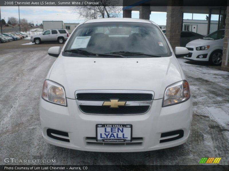 Summit White / Charcoal 2008 Chevrolet Aveo LS Sedan