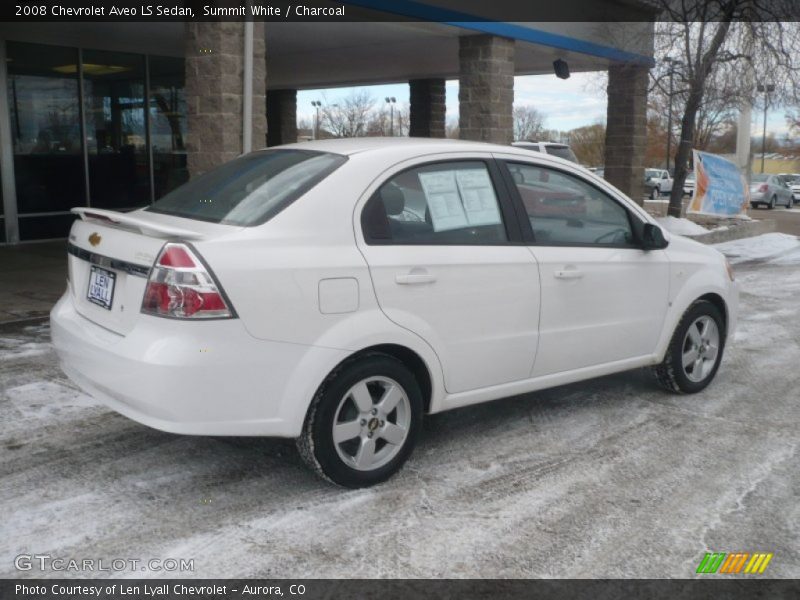 Summit White / Charcoal 2008 Chevrolet Aveo LS Sedan