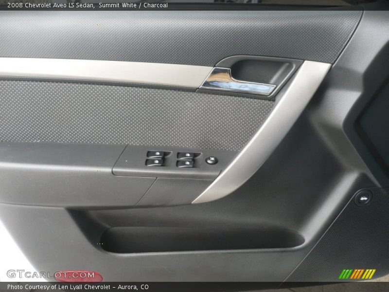 Summit White / Charcoal 2008 Chevrolet Aveo LS Sedan