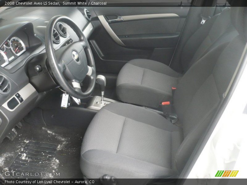 Summit White / Charcoal 2008 Chevrolet Aveo LS Sedan