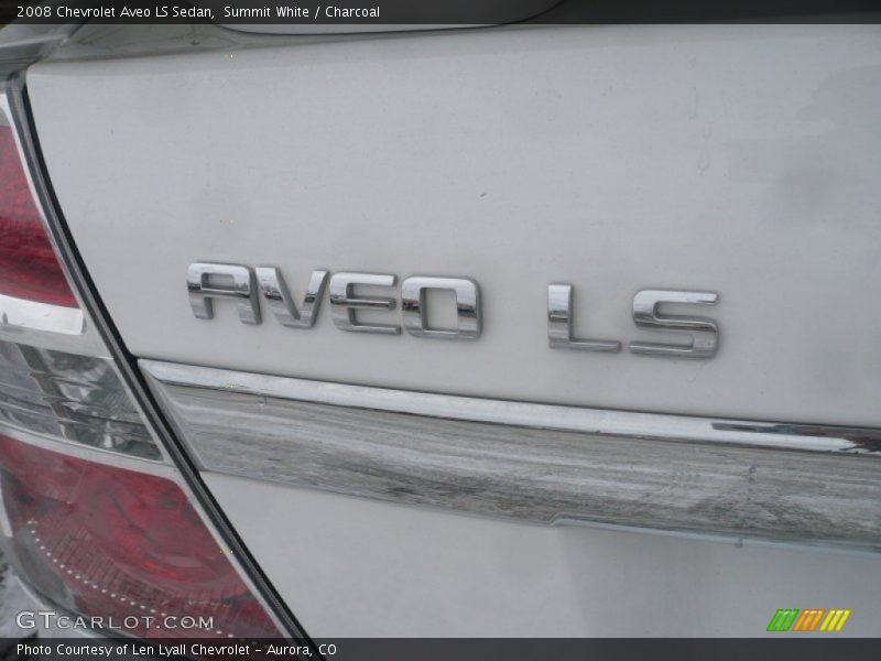 Summit White / Charcoal 2008 Chevrolet Aveo LS Sedan