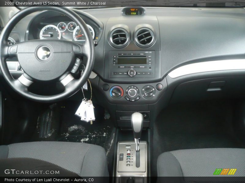 Summit White / Charcoal 2008 Chevrolet Aveo LS Sedan