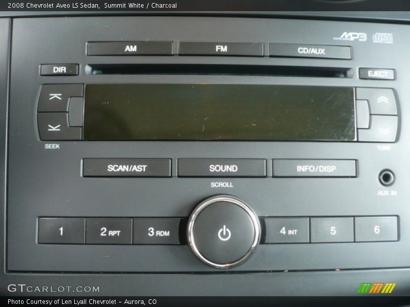Summit White / Charcoal 2008 Chevrolet Aveo LS Sedan