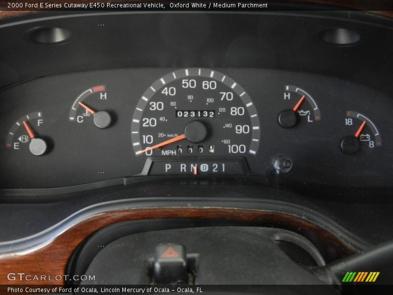  2000 E Series Cutaway E450 Recreational Vehicle E450 Recreational Vehicle Gauges