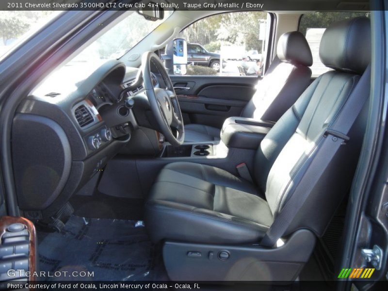 Taupe Gray Metallic / Ebony 2011 Chevrolet Silverado 3500HD LTZ Crew Cab 4x4 Dually