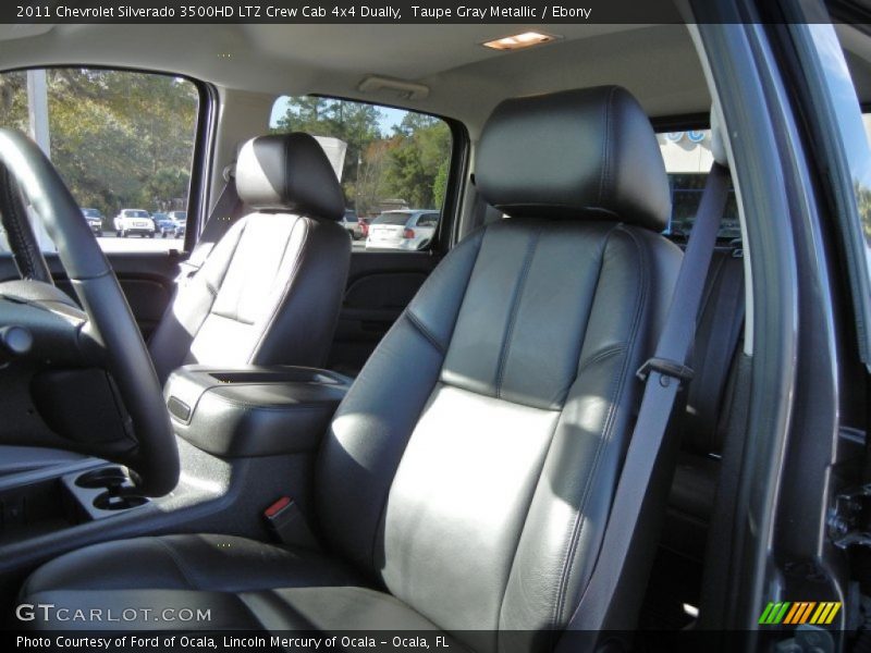 Taupe Gray Metallic / Ebony 2011 Chevrolet Silverado 3500HD LTZ Crew Cab 4x4 Dually