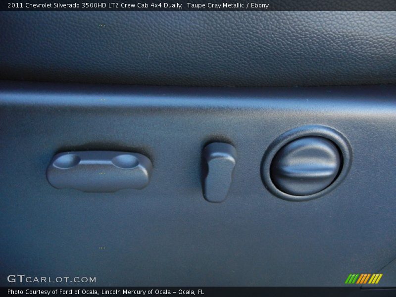 Taupe Gray Metallic / Ebony 2011 Chevrolet Silverado 3500HD LTZ Crew Cab 4x4 Dually