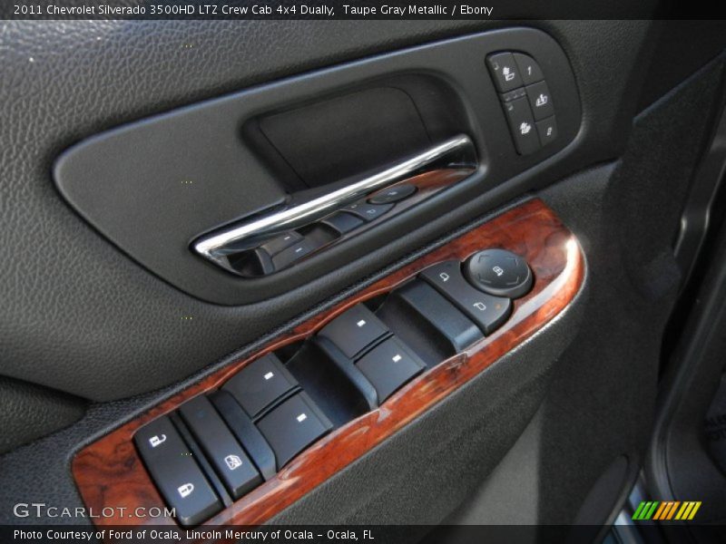 Taupe Gray Metallic / Ebony 2011 Chevrolet Silverado 3500HD LTZ Crew Cab 4x4 Dually