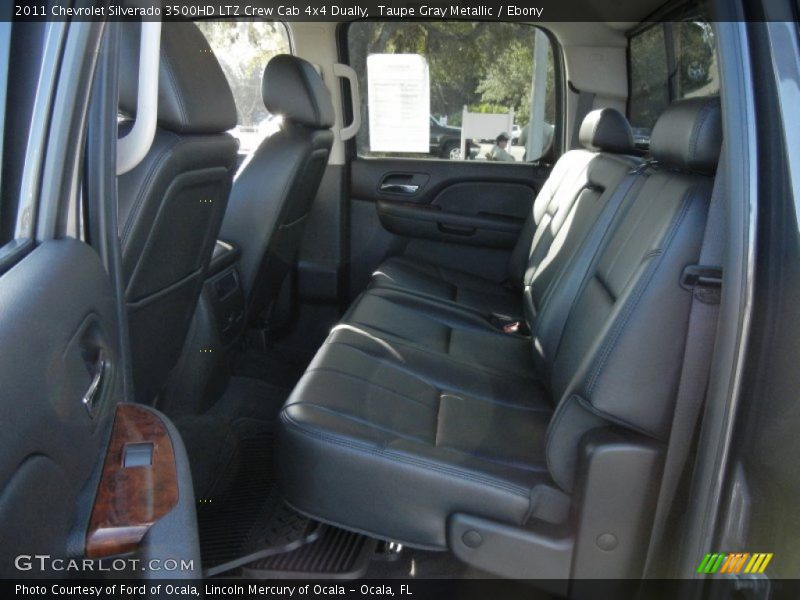 Taupe Gray Metallic / Ebony 2011 Chevrolet Silverado 3500HD LTZ Crew Cab 4x4 Dually