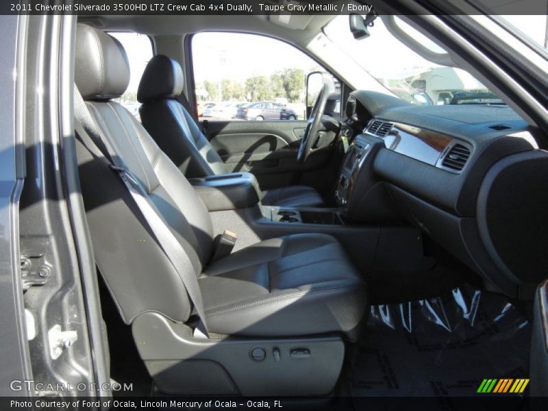 Taupe Gray Metallic / Ebony 2011 Chevrolet Silverado 3500HD LTZ Crew Cab 4x4 Dually
