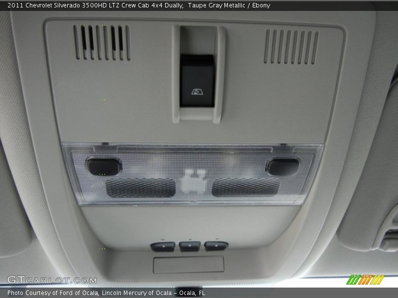 Taupe Gray Metallic / Ebony 2011 Chevrolet Silverado 3500HD LTZ Crew Cab 4x4 Dually