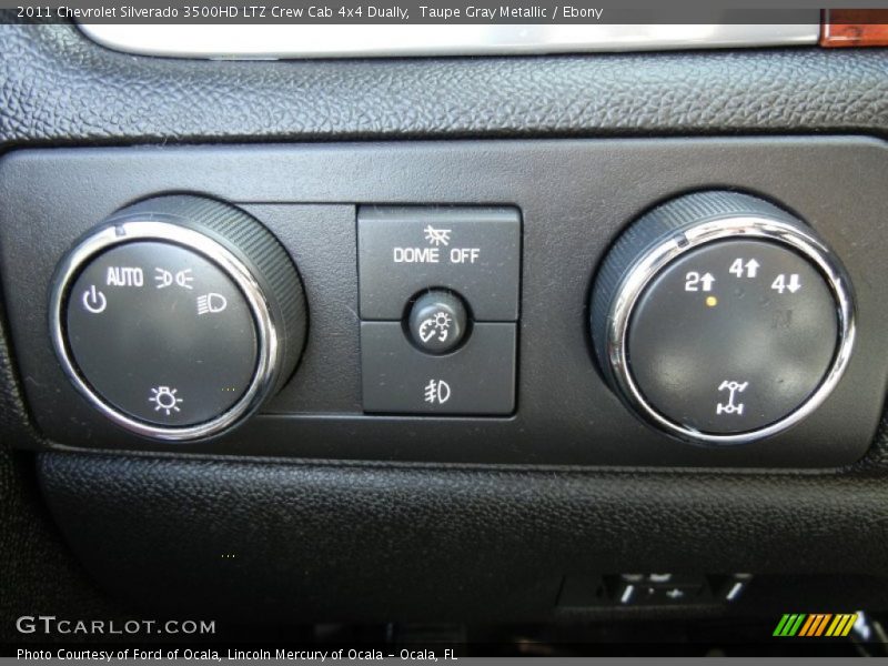 Taupe Gray Metallic / Ebony 2011 Chevrolet Silverado 3500HD LTZ Crew Cab 4x4 Dually