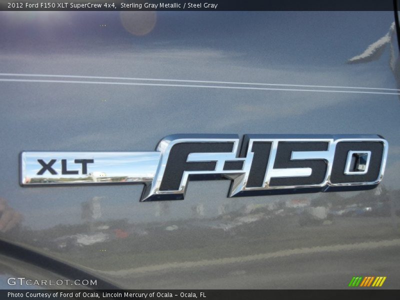 Sterling Gray Metallic / Steel Gray 2012 Ford F150 XLT SuperCrew 4x4