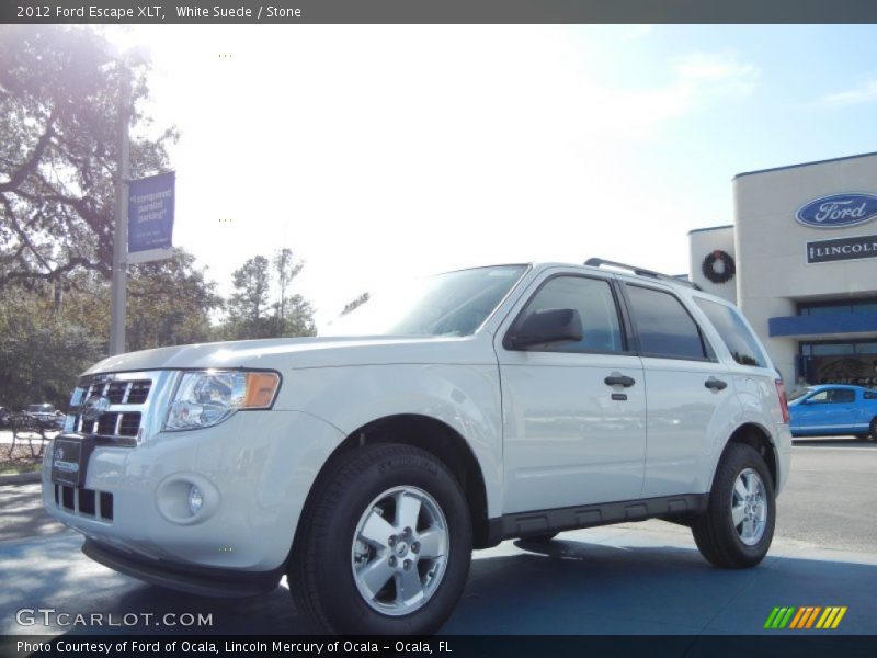 White Suede / Stone 2012 Ford Escape XLT
