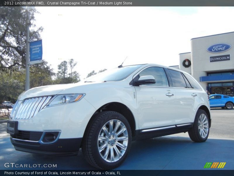 Crystal Champagne Tri-Coat / Medium Light Stone 2012 Lincoln MKX FWD