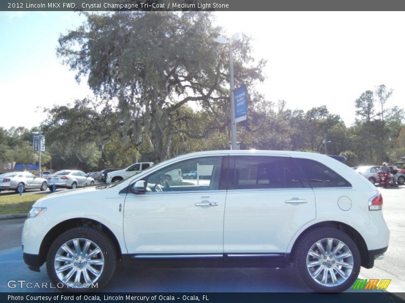 Crystal Champagne Tri-Coat / Medium Light Stone 2012 Lincoln MKX FWD