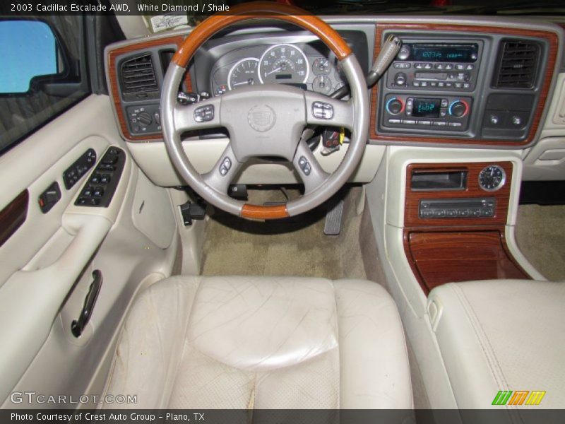 White Diamond / Shale 2003 Cadillac Escalade AWD