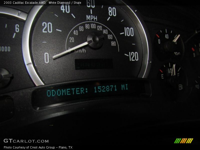 White Diamond / Shale 2003 Cadillac Escalade AWD
