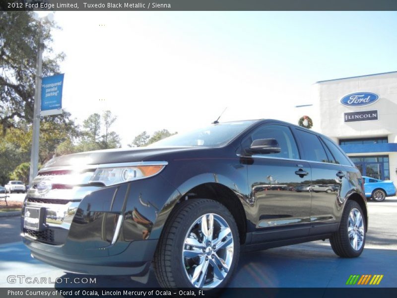 Tuxedo Black Metallic / Sienna 2012 Ford Edge Limited