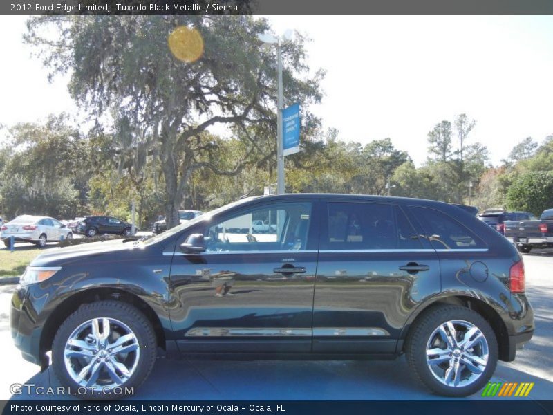 Tuxedo Black Metallic / Sienna 2012 Ford Edge Limited