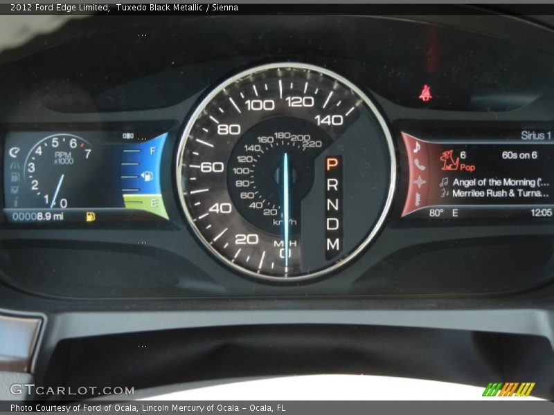 Tuxedo Black Metallic / Sienna 2012 Ford Edge Limited