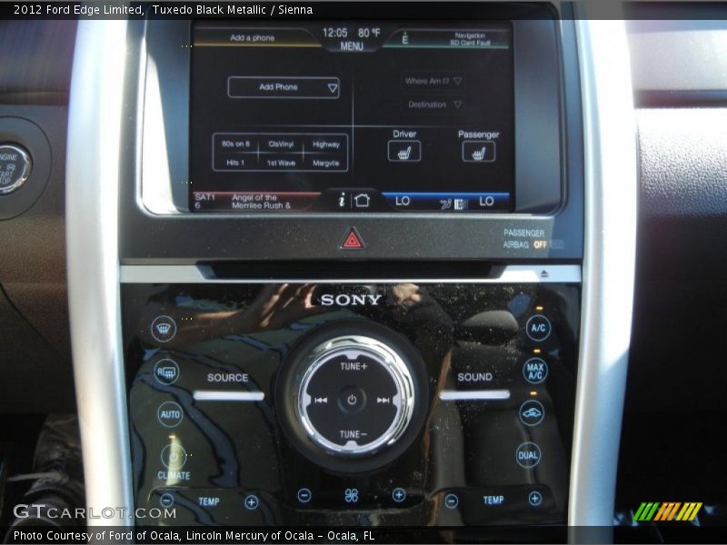 Tuxedo Black Metallic / Sienna 2012 Ford Edge Limited