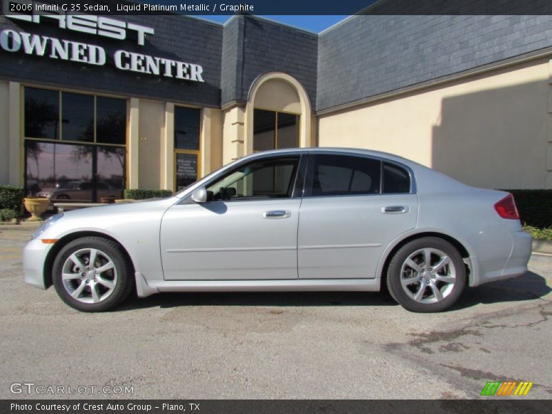 Liquid Platinum Metallic / Graphite 2006 Infiniti G 35 Sedan