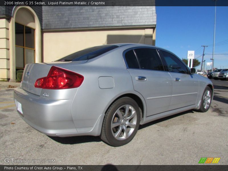 Liquid Platinum Metallic / Graphite 2006 Infiniti G 35 Sedan