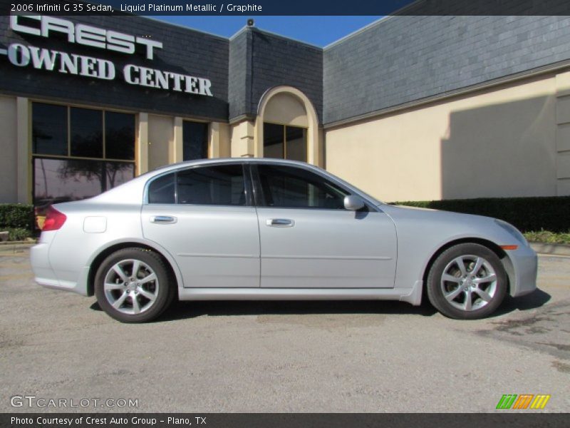 Liquid Platinum Metallic / Graphite 2006 Infiniti G 35 Sedan