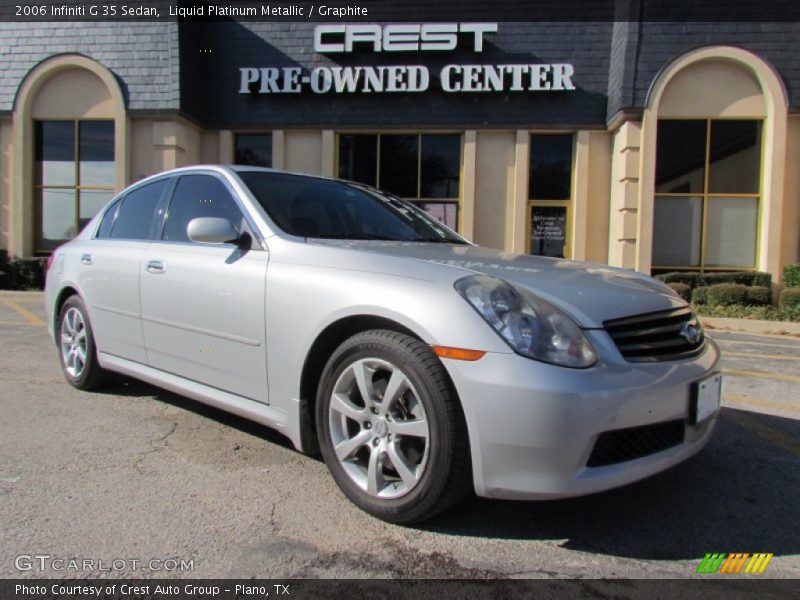 Liquid Platinum Metallic / Graphite 2006 Infiniti G 35 Sedan